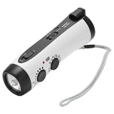 D300 Hand Crank Generator Multifunctional Portable Emergency Power Supply 5 LED Flashlight AM/FM Radio For Outdoor