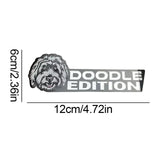 3D Dogs Stylish Emblems And Badges Acrylic Funny Automotive Badge Sticker For Car Dog Lover