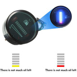Top-2X 24V 2 Inch 52Mm Universal Car Motorcycle Level Meter LED Light Display Fuel Tank Gauge Boat Truck RV