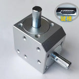 Module 20 Teeth 90 Angle Drive Steering Unit Hare Accelerator Speed Ratio 1:1 Double 8Mm Axle