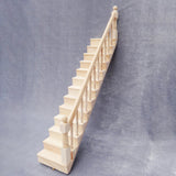 Dollhouse Miniatures,1/12 Wooden Stair Stringer Step Staircase With Handrail Doll House Decor Model