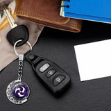 Genshin Impact Keychain Anime Vision God's Eye Key Chain 360 Degrees Rotated Moon Pendant Accessories Bag Pend