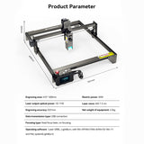 ATOMSTACK S10 Pro 50W CNC Desktop DIY Cutting hine 410x400mm Engraving Area Fixed-Focus Ultra-thin Laser