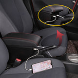 Peugeot 2008 Interior Center Storage Box with USB - Retrofit Car Accessory.