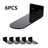 6 Pack Floating Shees,Black Acrylic Wall Mounted Shoe Shees,for Display Collectible Shoe&Sneaker