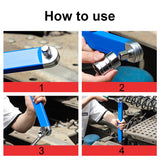 Professional Offset Extension with 1/2in 1/4in and 3/8in Drive Adapters Combination Torque Wrench 1/2 1/4 3/8 In.