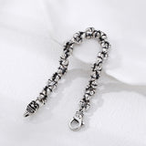 925 Sterling Silver Skull Thick Type Men's Bracelet