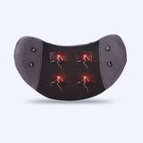 Electric Waist Massager - Lumbar Vibration Cushion for Pain Relief. Heating, Health Care, Relaxation, Traction Therapy. Airbag Back Body Massage