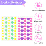156pcs Hydrocolloid Heag Heart Star Shaped Prevent Iammation Cover Stickers Pimple Absorbing Patches