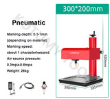 Signage Nameplate Marking 170x110 250x150 300x200mm Pneumatic Electricity Desktop Engraving hine for Metal Part