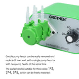 New Peristaltic Pump 15ml/min-117ml/min Adjustable w Rate Food Grade Platinum Vulcanized Silicone Tube for DIY Lab
