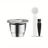 1pc Grease Rich Coffee Capsules Nest Shell Reusable Nespresso Capsules Stainless Steel Refillable Coffee