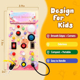 Board, Wooden Busy Board With LED Switches, Sensory Light Switch Travel Toys Pink Dream Easy Install