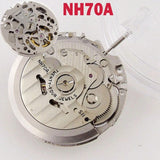 Japan NH70/NH70A Hollow Automatic Watch Movement 21600 BPH 24 Jewels High Accuracy Fit For nical Watches