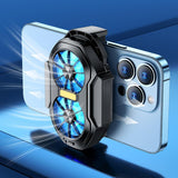 Silent Adjustable Fan Rechargeable Wireless Mobile Phone Radiator with Semi-conductor Heat Dissipation for Universal