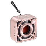 Transparent small square wireless Bluetooth speaker retro cartoon handheld card insertion 5.1 USB Type-C charging