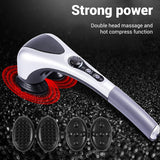 2023 New intelligent infrared lumbar back massage hammer with Double heads hot compress massager