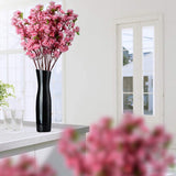10Pcs Flowers Blossom Bouquets Faux Peach Fake Plants For Decor