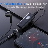 Bluetooth 5.0 Receiver Wireless Audio Adapter 3.5mm AV/AUX Jack For PC Headphone Car Reciever Handsfree Support TF Card