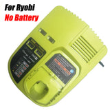 For Ryobi 12V-18V NI-CD NI-MH Li-ion Replacement with USB Ports Power Tools Fast Charging Battery Charger P117