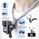 TELESIN Silicone Neck Hold Mount for GoPro Hero 11 10 9 8 7 6 5 Insta360 DJI Osmo Action Smartphone Magnetic Action Accessories