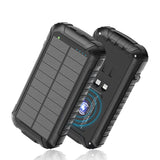 Wholesale Mobile Phone Charger Black Red Blue Orange 10w Qi Wireless Charging 30000mah 36800mah Solar Power Bank