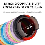 ELSNF Alloy Bilateral Lock Anti-skid Bicycle Handlebar Silica Gel Grips Wrap-Around Soft EVA Bike Accessorie
