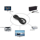 1.5M 3 PIN EU US AU UK Computer PC AC Cord Adapter Cable for Printer Netbook Laptops Game Players Cameras Power Plug Electronics Batteries Charger