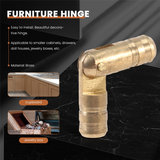 100Pcs Brass Concealed Barrel Hinges Jewelry Wood Boxes Cabinet Invisible Furniture Hinge 4X20mm