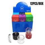 12Pcs Protable Electric Dry Herb Tobacco Grinder Multifunction Grass Crusher Grinders for Smoking Household Kitchen Accessorie