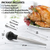 Seasoning Sauce Pump BBQ Meat Syringe Turkey Chicken Squirt for Home Kitchen Cooking Marinade Tool Injection Dropper