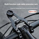 ESLNF Road Sports Camera Base Outdoor Mountain Bike Stainless Steel Extension Stand Cycg Stopwatch