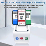 P20 QR Desktop Barcode Scanner Mobile Payment Scanning Box Auto-Sensor USB Wired Bar Code Reader for Supermarket