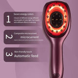Head Meridian Massage Red Blue Electric Serum Introduction Essential Oil Color Light Hair Care Comb Scalp