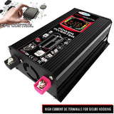 6000W Car LCD Display DC 12V To 110/220V Power Converter With Dual USB Ports And AC Outlets Inverter