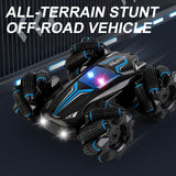 Double sided dump truck remote control lighting stunt music lateral drift high-speed climbing car toy