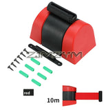 5m 10m Wall Mounted Bollard Barriers Plastic Retractable Belt With Magnet Fence Guardrail Warning Tape