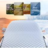 Extra Large Snow Thicken Car Winter Windshield Hood Protection Cover Snowproonti-Frost Sunshade Protector Tools