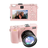 5K Professional Camera Wide Angle Digital Zoom 64MP Camcorder Photography 3 Inch Screen Vlog Video Recorder WIFI Webcam