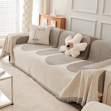 Geometric design high-end towel/double-sided anti-cat scratch towel/four-season sofa cover