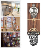 Creative Bottle Wooden Wall Mounted Basketball Court Opener Beer Personalized Magnetic Fridges Stickers For Home/Bar