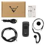 EEK019 walkie talkie with active AI noise cancelling G-type earphones and K-head dual PTT
