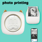 Mini Lable Sticker Printer 57mm Inkless Pocket Thermal Printer Wireless BT Photo Note Printing