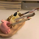 Shape Cute Adorable Pen Holder Set Dinosaur Dolphin Penguin Resin Pencil Organizer Desk for Students