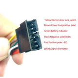 Biking Outdoor Handle Handlebar 1Pair 6 Wire ABS+Rubber About 300g Black Throttle Grip Electric Bicycle