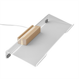 Computer Stand, Acrylic Riser Desk, Keyboard Holder, for Ergonomic Typing, Office, Home