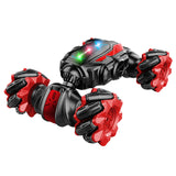 Direct twist vehicle gesture sensing music remote control double-sided light drift children's off-road stunt toy car