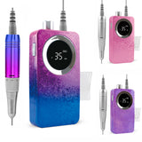 35000RPM Nail Drilling Machine Gradient Color Portable Nail Polisher Sander Electric Nail File Rechargeable Manicure Drill