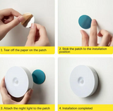 LED night light with motion sensor, wall mounted wardrobe charging light, 400mAh