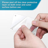 18 Pcs Polaroid Mini Refrigerator Magnets - Double Sided, Clear Frameless Picture Display Frame